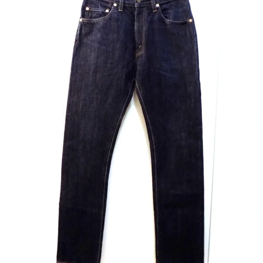 Vintage LVC 1960s LEVIS 505 0217 Big-E Redline Selvage Dark Indigo Jeans 31 x 34 - Picture 3 of 13